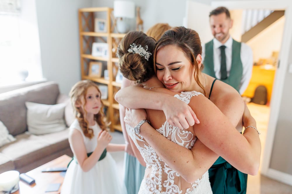giving hugs