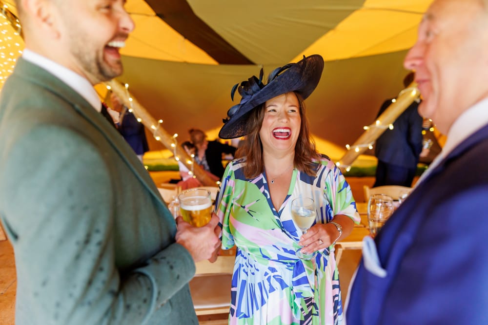 guest laughing