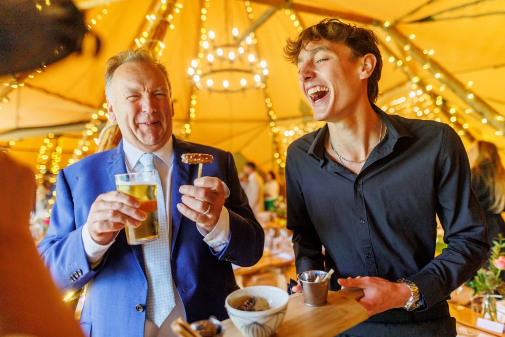guest laughing