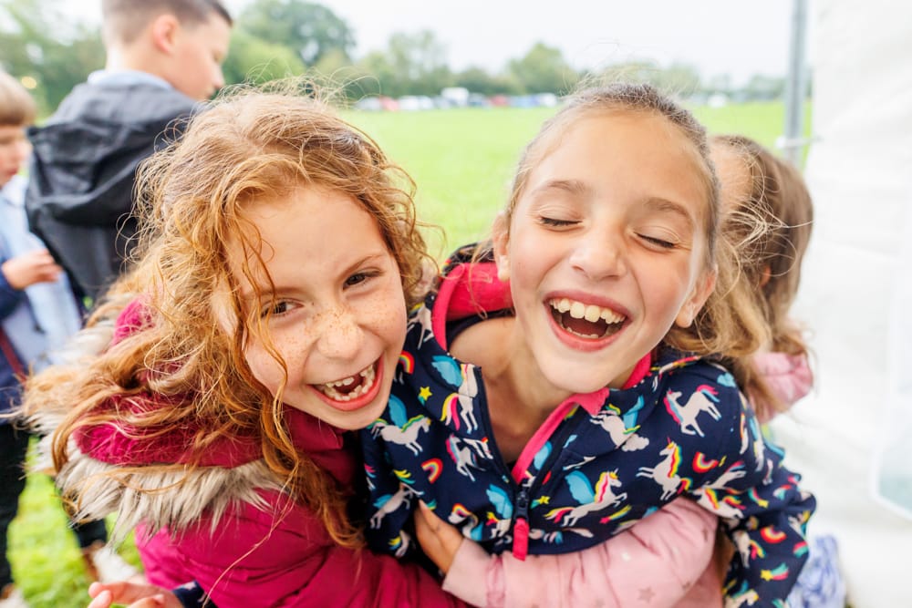 children having fun