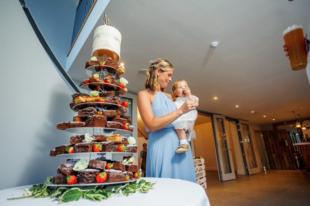 guest near the cake