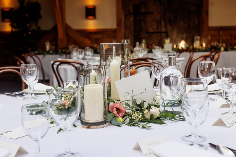 table set up