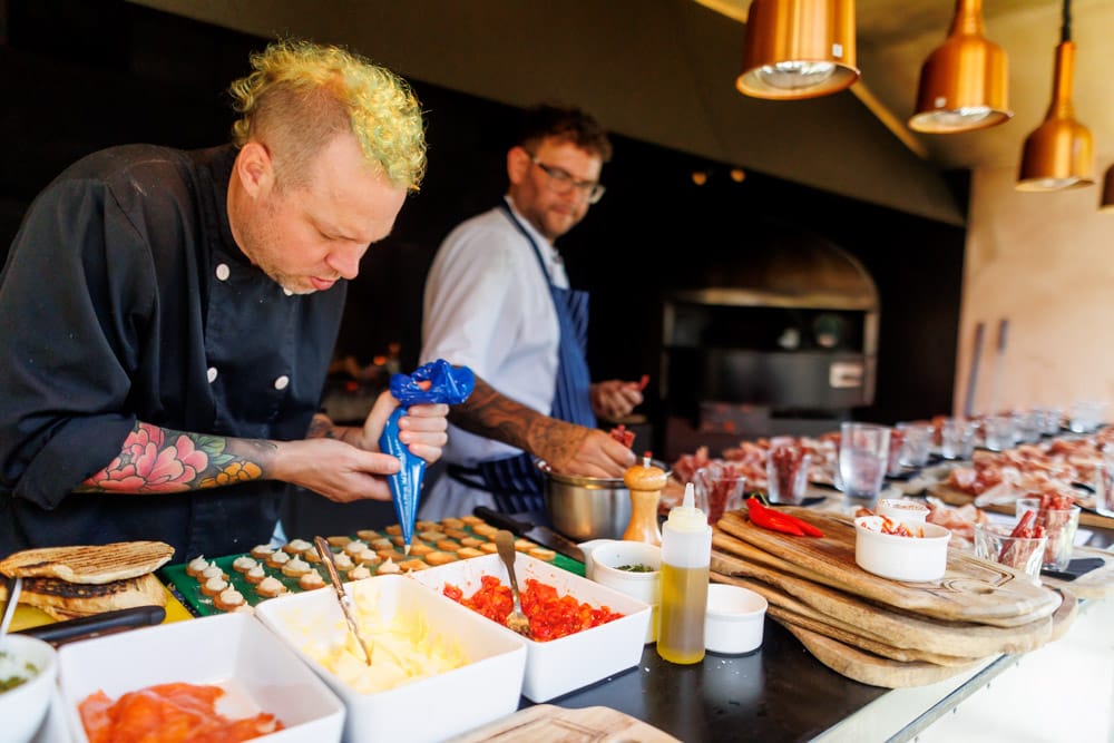 food being prepared