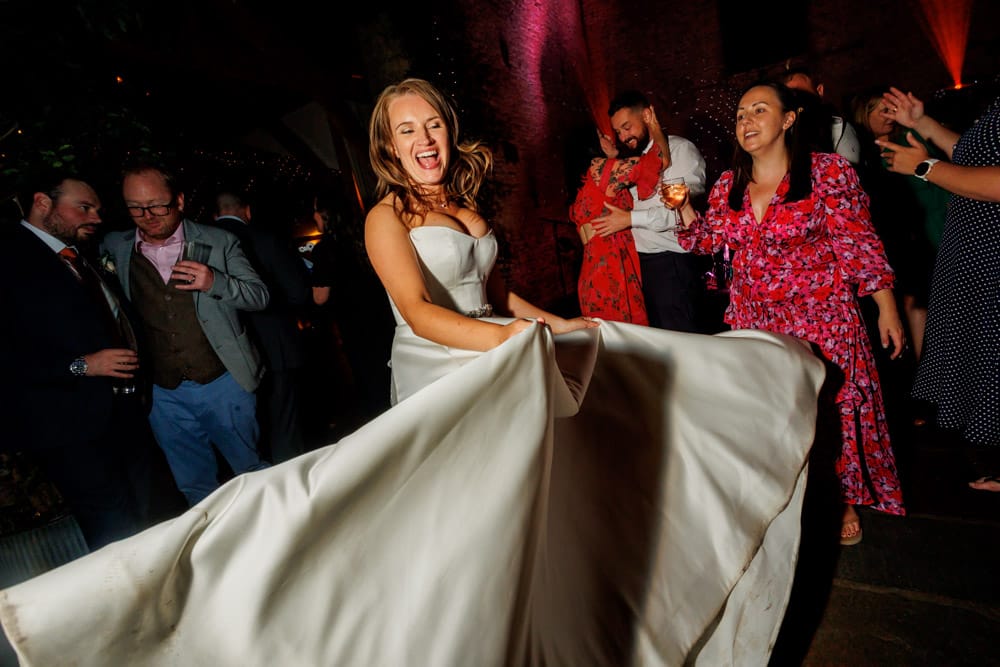 bride dancing