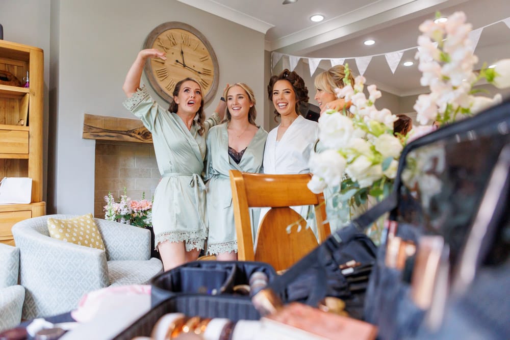bride and bridesmaids