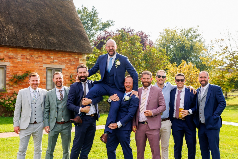 groom and friends 