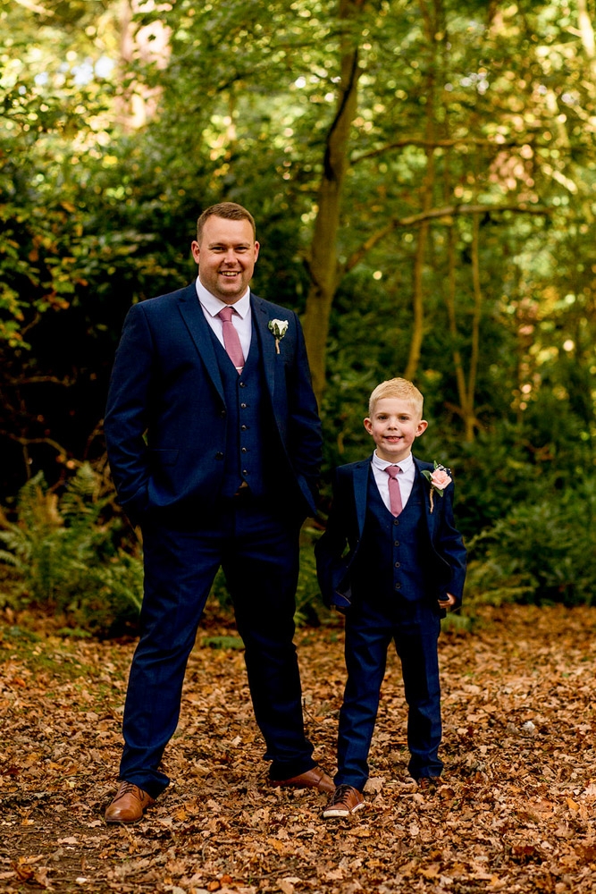 Groom and his son portrait