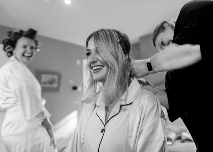 bride getting ready